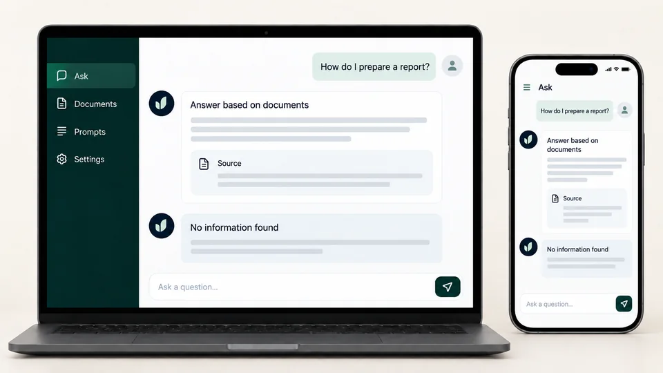 Possible laptop and phone interface; concept, not a product screenshot.
